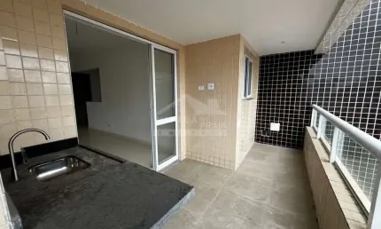 Apartamento na Aviação, 2 Suítes, Terraço Gourmet, 2 Vagas, Só na em Praia Grande.