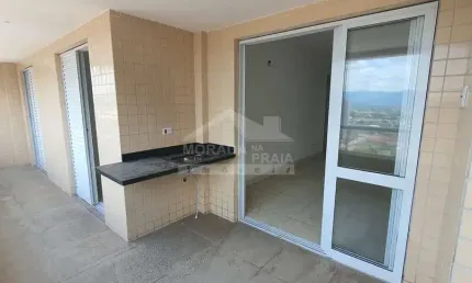 Apartamento na aviação, 2 suítes, terraço gourmet, 2 vagas, só na em praia grande.