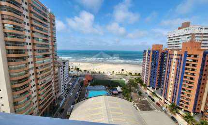 Apartamento na Aviação com LINDA VISTA AO MAR, 3 dormitórios, lazer, confira na Praia Grande.