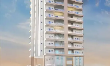 Apartamento 1 dormitório na Aviação, Lazer, VISTA MAR.  Só na imobiliária em Praia Grande