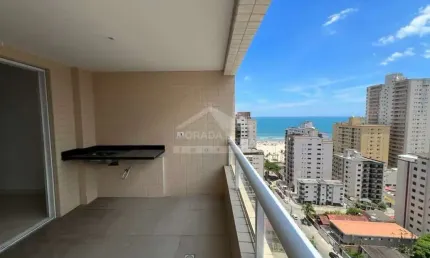 Apartamento na aviação, 2 suítes, terraço gourmet, 2 vagas, só na em praia grande.