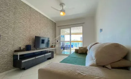 Apartamento 2 dormitório, mobiliado a 300m da praia na vila tupi - praia grande