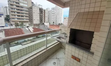 Apartamento na aviação, 1 dormitório, sacada, só na sua imobiliária em praia grande.
