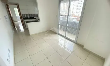 Apartamento no boqueirão, 1 dormitório, lazer, confira na imobiliária em praia grande.