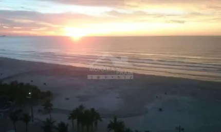 Apartamento frente mar na mirim, 1 dormitório, confira na imobiliária em praia grande.
