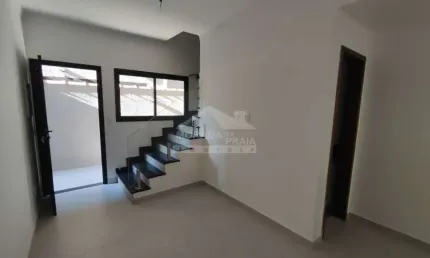Sobrado em condomínio fechado na Vila Sônia, 2 dormitórios, confira em Praia Grande.
