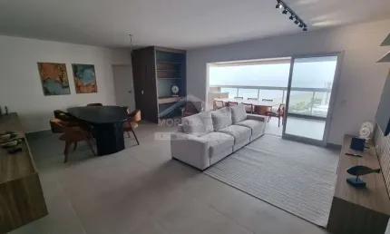 Apartamento NOVO e MOBILIADO na Aviação, 3 suítes, 3 vagas, lazer completo, confira em Praia Grande.