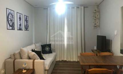 Ótimo apartamento TÉRREO e MOBILIADO, frente rua no Canto do Forte, de 1 dormitório, confira em PG.