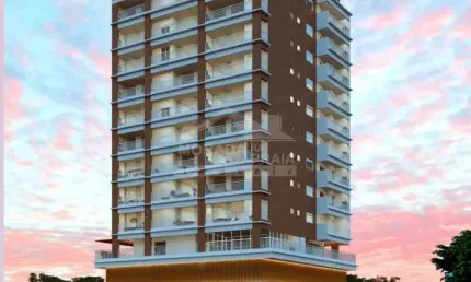 Lançamento alto padrão com 1 suíte na guilhermina, lazer, só na imobiliária em praia grande.