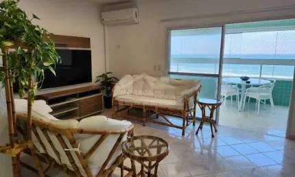 Lindo apartamento frente ao mar na guilhermina, 4 dormitórios, lazer, confira em praia grande
