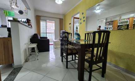 Apartamento MOBILIADO na Aviação, 1 dormitório, terraço gourmet, lazer, confira em Praia Grande.