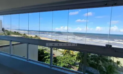 Apartamento FRENTE MAR DE 3 Dormitórios sendo 2 suítes sacada Gourmet 2 vagas de garagem