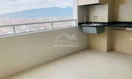 Apartamento na vila tupi, 1 suíte, lazer, confira na imobiliária em praia grande.