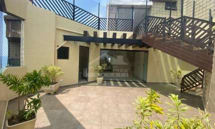 Cobertura DUPLEX e ENORME na Tupi, 5 dormitórios, piscina, só na imobiliária em Praia Grande.