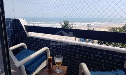 Apartamento MOBILIADO e VISTA MAR, 1 Dormitório, Sacada, Só na Imobiliária em Praia Grande.