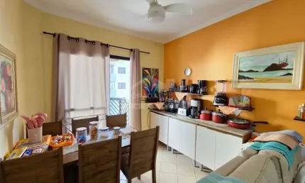 Apartamento 1 dormitório com vista mar a 100 metros da praia
