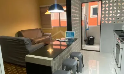 Apartamento vista mar na vila tupi, 2 dormitórios confira na imobiliária em praia grande.