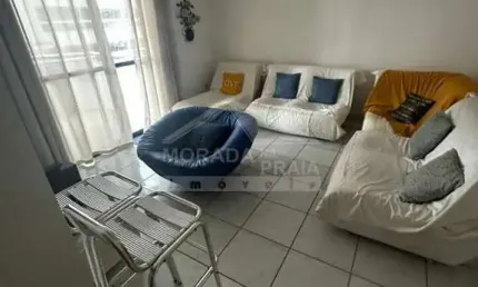 Apartamento  mobiliado, vista mar, terraço gourmet, só na imobiliária em praia grande.