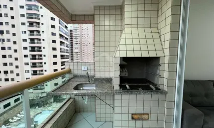 Apartamento MOBILIADO na Aviação, 1 dormitório, terraço gourmet, lazer, confira em Praia Grande.