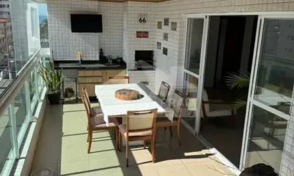 Apartamento de 3 Dormitórios, 3 Suítes, 2 VAGAS,  CHURRASQUEIRA A CARVÃO, MOBILIADO, na TUPI.