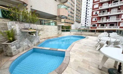 Apartamento mobiliado na tupi 1 dormitório, sacada, lazer, só na imobiliária em praia grande.
