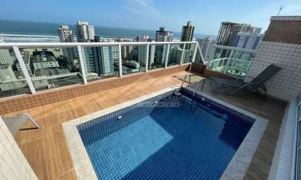COBERTURA DUPLEX DE 370M2 COM 4 VAGAS DE GARAGEM, PISCINA, NA MELHOR LOCALIZAÇÃO DA GUILHERMINA!!!