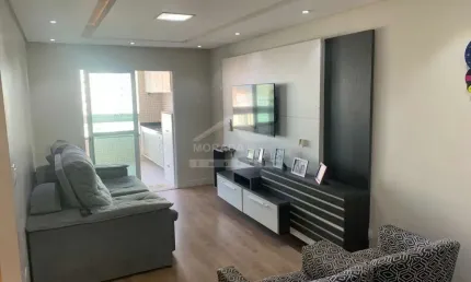 Apartamento de 3 dormitório, lazer, confira na imobiliária em Praia Grande.