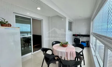 Apartamento de 2 dormitórios, 1suiíte mobiliado , vista mar,  com lazer no maracanã.