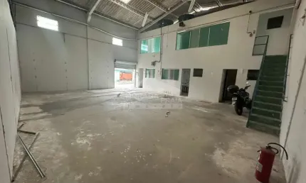 Galpão para locação com 240mts de área contruída no jardim, glória em praia grande