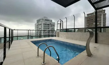 Cobertura sensacional com 257 m² no canto do forte, 3 suítes, piscina, confira em praia grande.