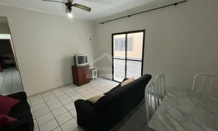Apartamento mobiliado, 1 dormitório, sacada, só na imobiliária em praia grande.