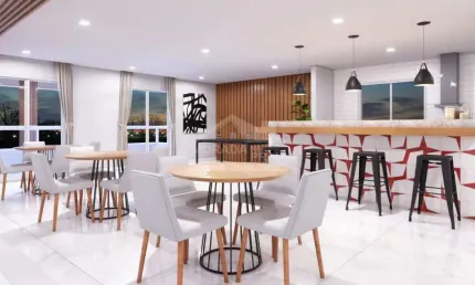 Apartamento novo na guilhermina, 1 dormitório, terraço gourmet, lazer, confira em praia grande.
