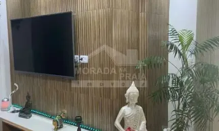 Apartamento MOBILIADO no Forte, 2 suítes, confira na imobiliária em Praia Grande.