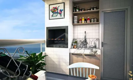 Apartamento de 2 dorms com 1 suíte no Maracanã.Confira na Imobiliária em Praia Grande.