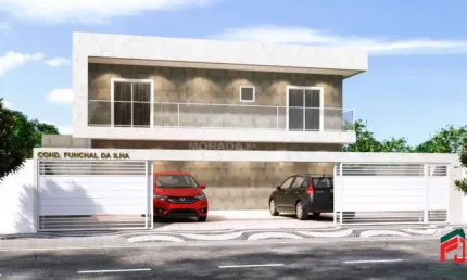 Linda Casa no Boqueirão, 2 Dormitórios, 1 Vaga, Confira na Morada na Praia.