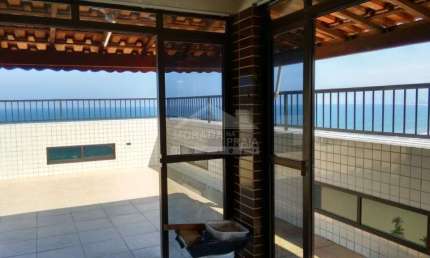 Cobertura DUPLEX de FRENTE MAR no FORTE, 3 dormitórios, confira na imobiliária em Praia Grande.