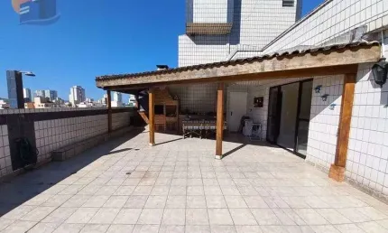Cobertura com 2 quartos para alugar na Rua Antônio Santos Branco, Enseada, Guarujá