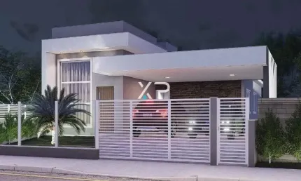 Casa sozinha no terreno em forquilhas à venda com 3 quartos/suíte | xp2298