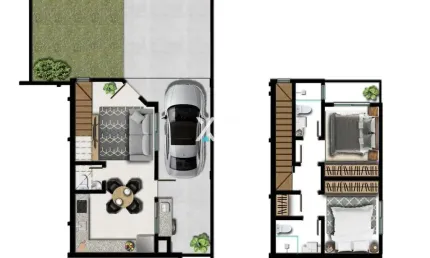 Casa com 2 suítes em palhoça, 3 banheiros, 1 vaga xp2519