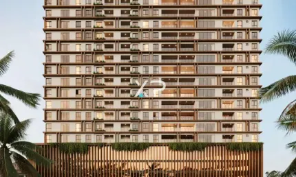 Apartamento a venda com 2 quartos sendo 1 suíte, 2 banheiros e 1 vaga de garagem.