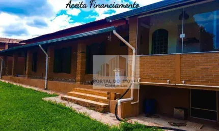 Chácara com 3 dormitórios à venda, 1212 m² por r$ 800.000,00 - village campinas - campinas/sp