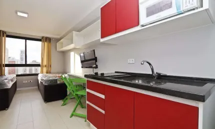 Apartamento com 1 dormitório para alugar com 26m² no All You Need Centro