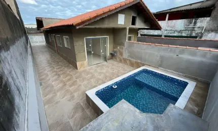 Casa com 2 quartos à venda no balneário yuri, itanhaém , 80 m2 por r$ 320.000