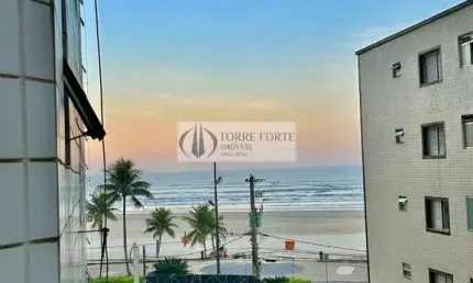 Lindo Apartamento 2 dormitórios, 1 vaga de frente para o Mar