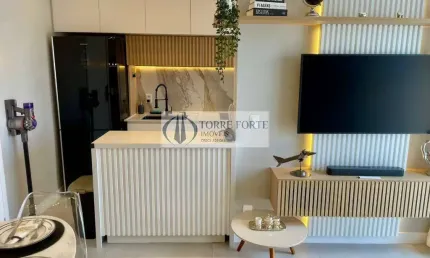 Apartamento novo mobiliado, 2 dormitórios, 1 vaga, no Tatuapé