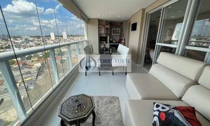 Lindo apartamento com varanda gourmet, com 106 m² com 2 suítes e 2 vagas