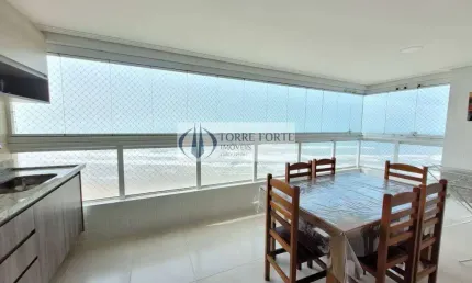 Maravilhoso apartamento 3 dormitórios, 1 suíte, 2 vagas pé na areia