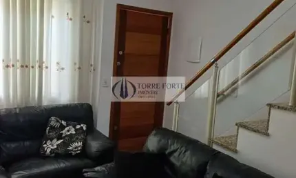 Sobrado com 2 dormitorios 2 suites , sacada e 1 vaga de garagem na penha.
