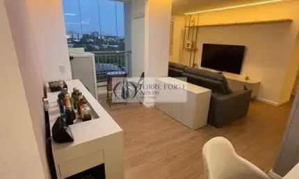 Lindo apartamento 2 dormitórios, 1 suíte, 2 vagas com área gourmet