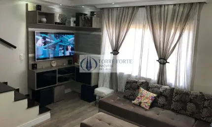 Sobrado em condomínio fechado, 3 quartos, 3 vagas, na Vila Formosa